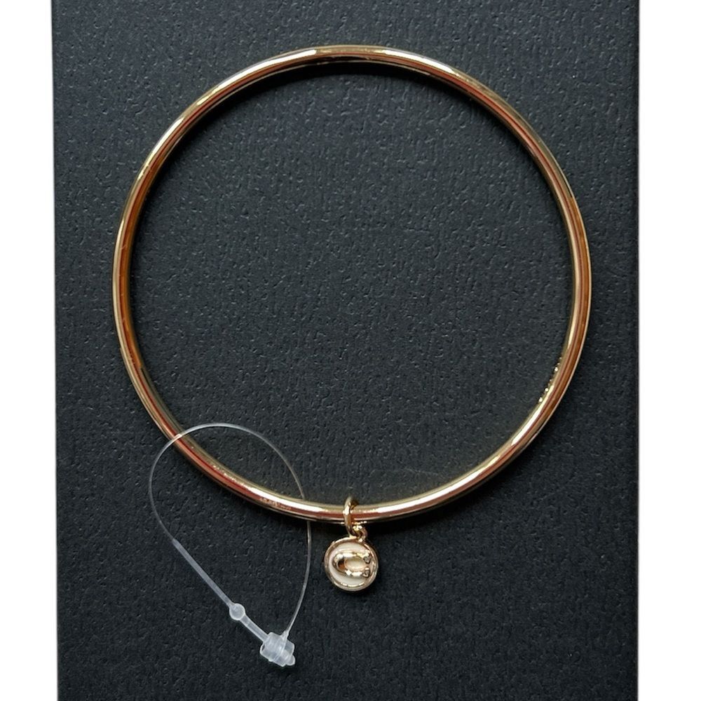 Coach Bangle Bracelet with "C" Charm NWOT